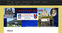 Desktop Screenshot of canadaneedsourlady.org