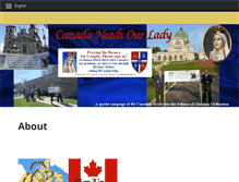 Tablet Screenshot of canadaneedsourlady.org